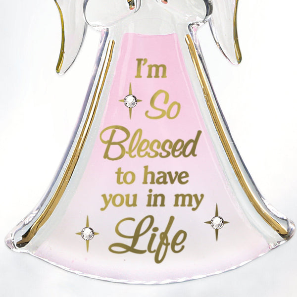 W3 126-BPC: Angel "I'm Blessed" Ornament