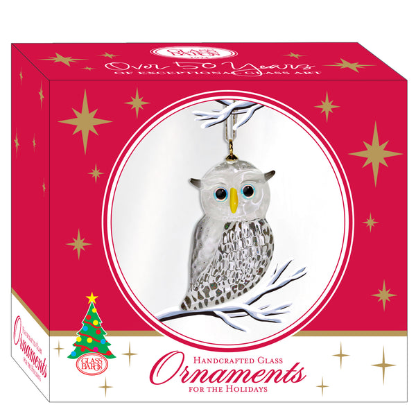 W3 338-SW: Snow Owl Ornament