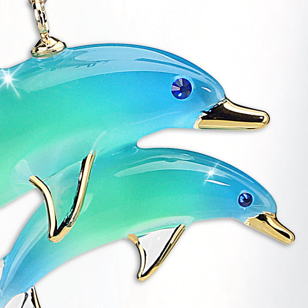 W3 611: Double Dolphins Ornament