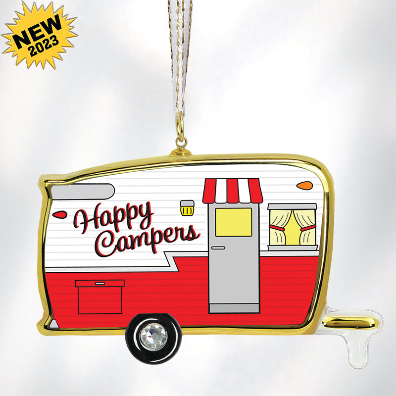 Happy Campers Ornament – Glass Baron