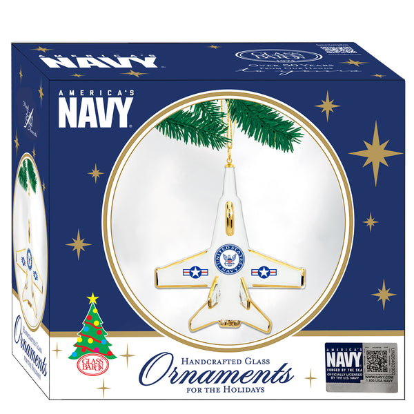 W3 718-Y: U.S. Navy F-18 Jet Ornament