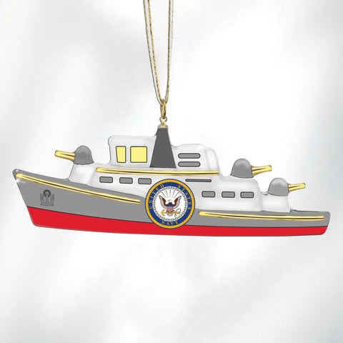 W3 738-S: U.S. Navy Ship Ornament