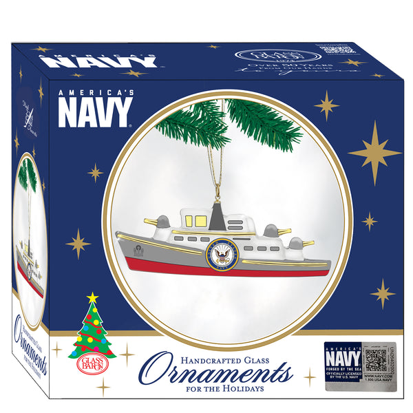 W3 738-S: U.S. Navy Ship Ornament