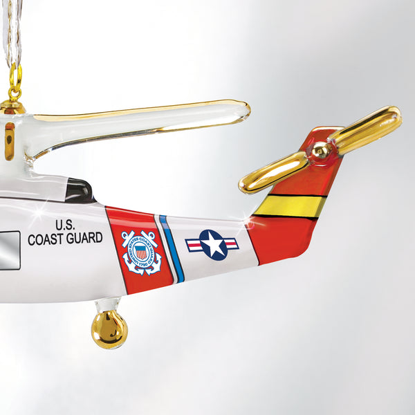 W3 743-J: U.S. Coast Guard Jayhawk Helicopter Ornament