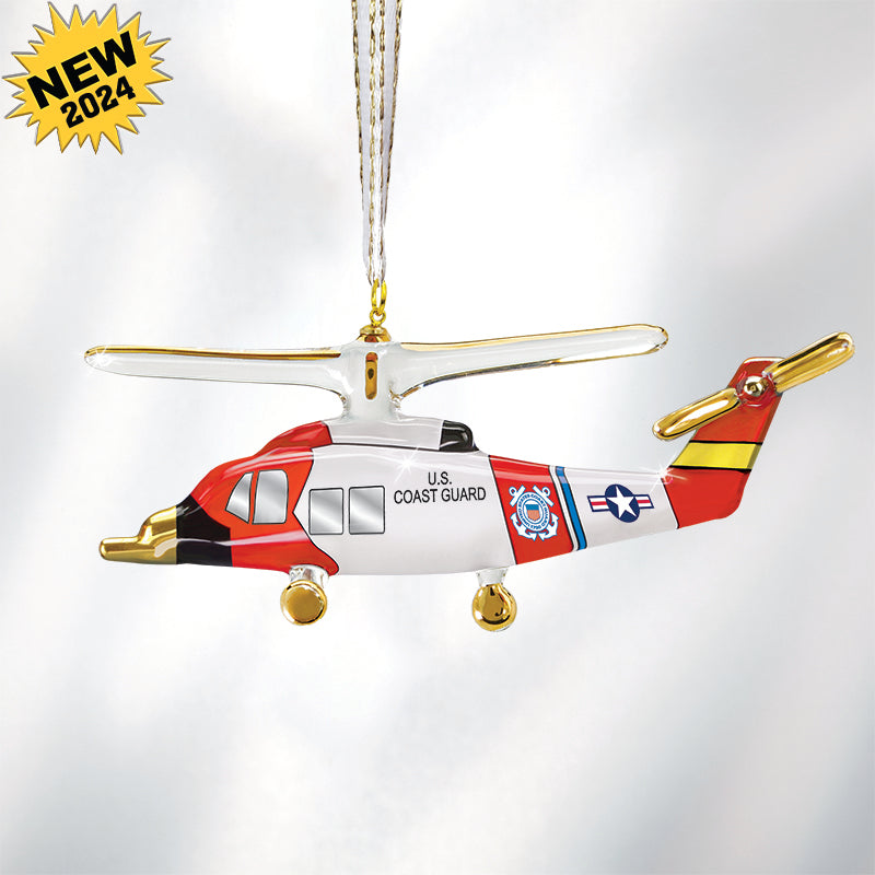 U.S. Coast Guard Jayhawk Helicopter Ornament