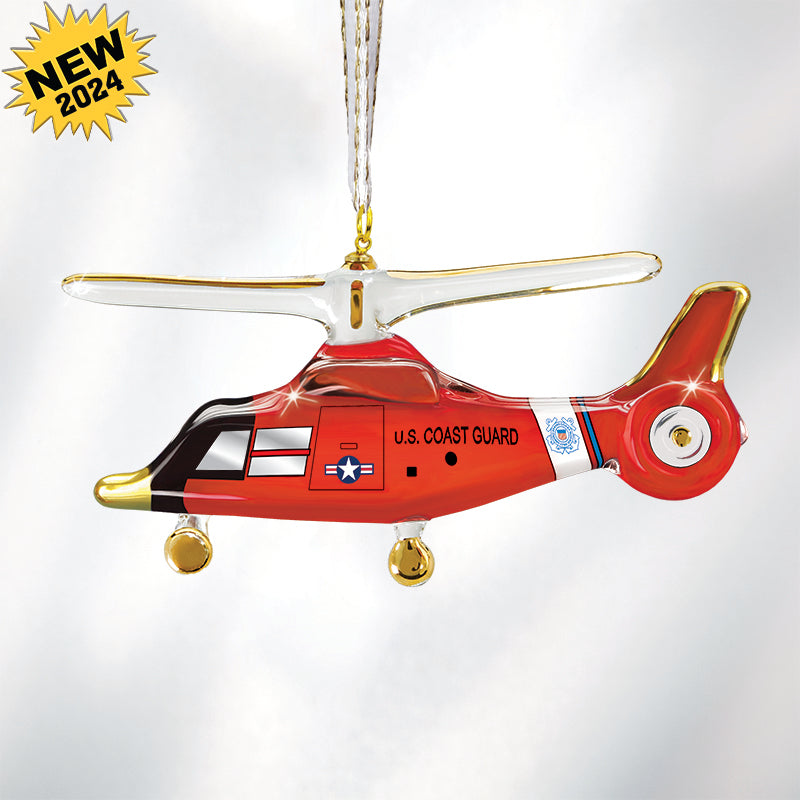 U.S. Coast Guard Dolphin Helicopter Ornament