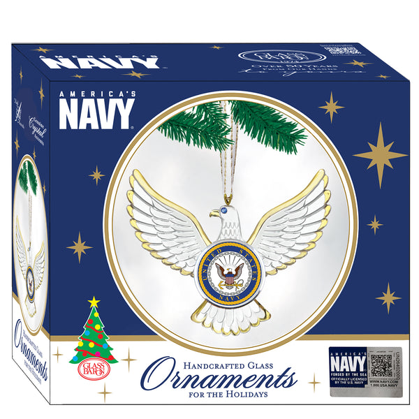 W3 766-EN: U.S. Navy Eagle Ornament