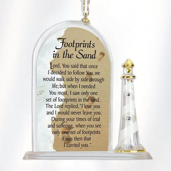 W3 950: Footprints in the Sand Ornament