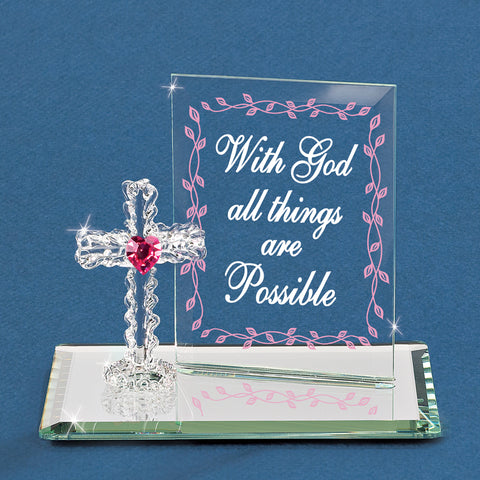"With God all Things are Possible" with Cross
