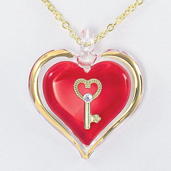Heart & Key Necklace