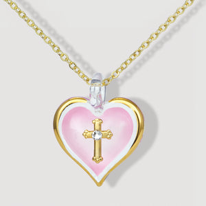 Small Heart & Cross Necklace