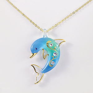 Turquoise Dolphin Necklace
