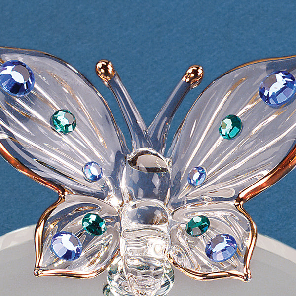 Butterfly with Blue Crystals