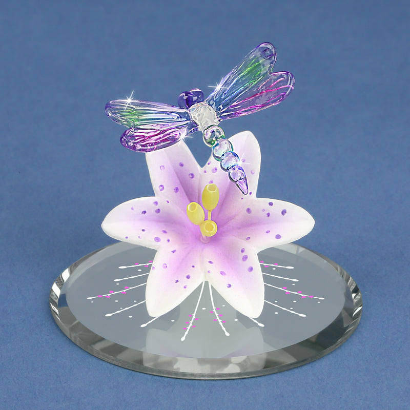 Dragonfly with Lavender Lily