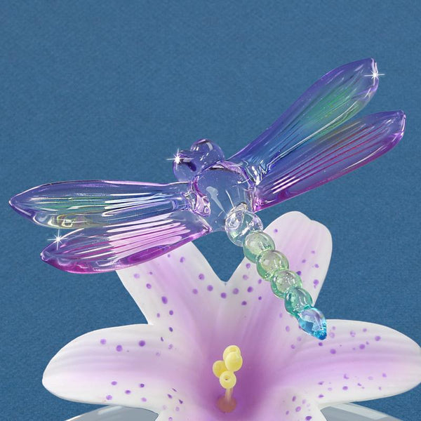 Lavender Lily with Dragonfly
