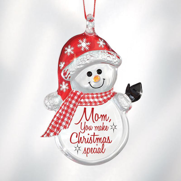 "Mom Makes Christmas Special" Snowman Ornament